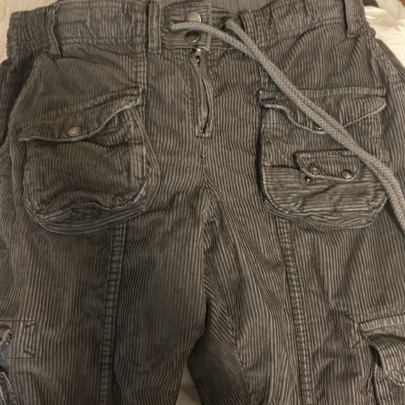 Free people brown Tahiti corduroy cargo pants small - Picture 5 of 5